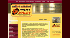Desktop Screenshot of profimalby.cz