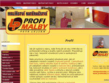 Tablet Screenshot of profimalby.cz